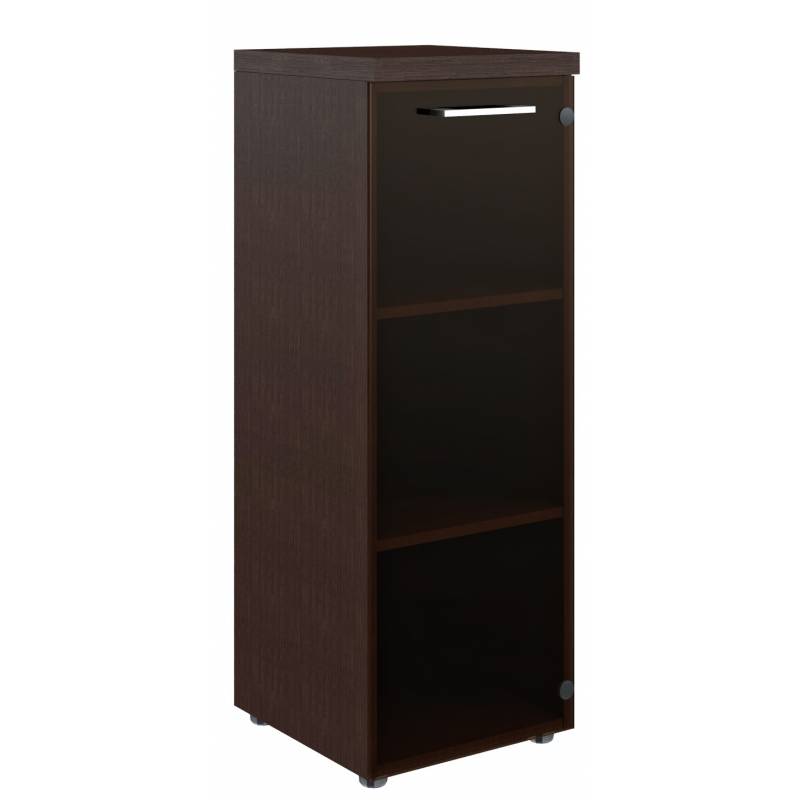 Шкаф колонка со стеклянной дверью и топом TMC 42.2 венге-магия Z 430х452х1203 главное фото