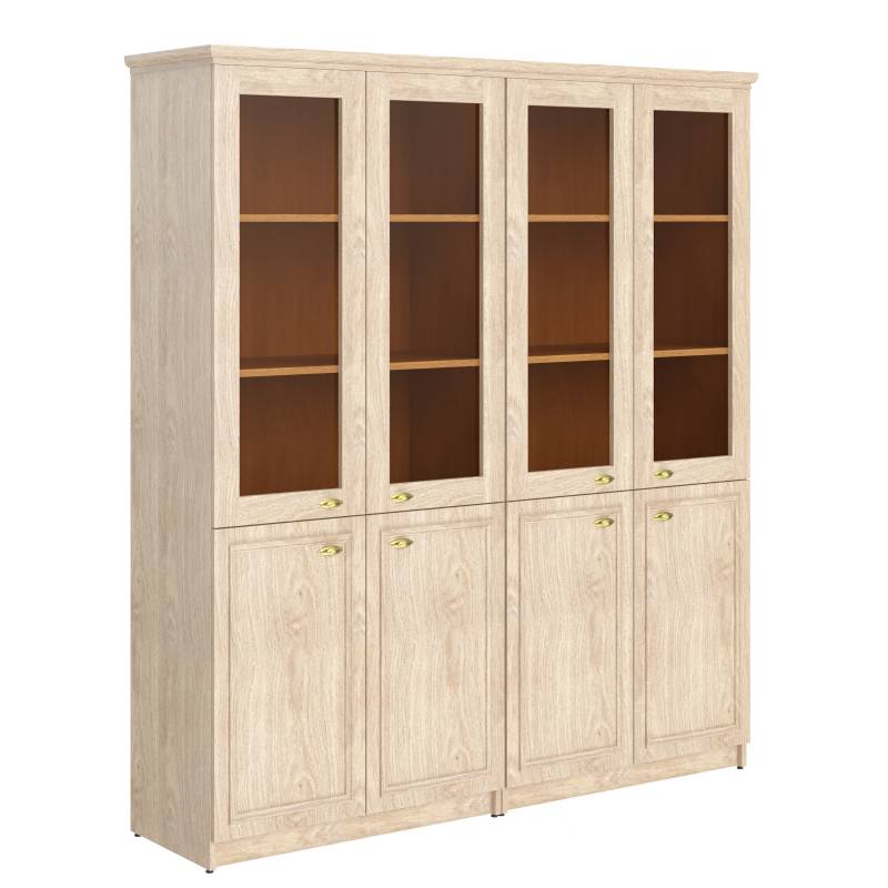 Шкаф высокий 2-х секционный комбинированный RHC 180.2 Дуб Девон 1808х466х2023 главное фото